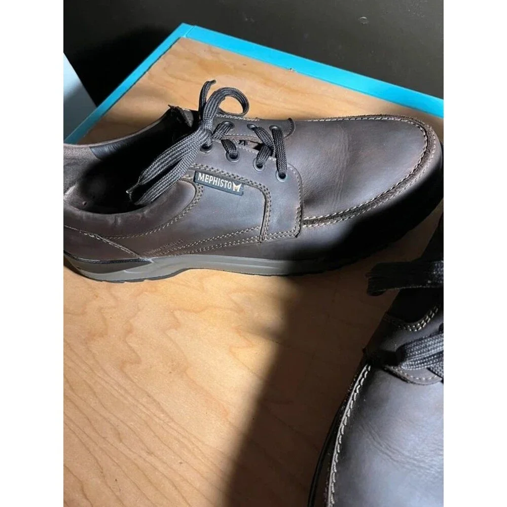 Memphisto men’s brown leather lace up shoes